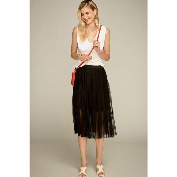 Maeve Ruffled Round-Collar Gingham Tank - New XL - Picture 3 of 4